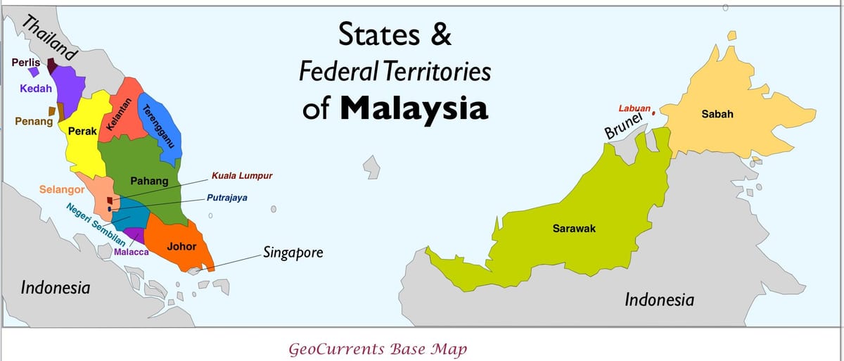 malásia mapa