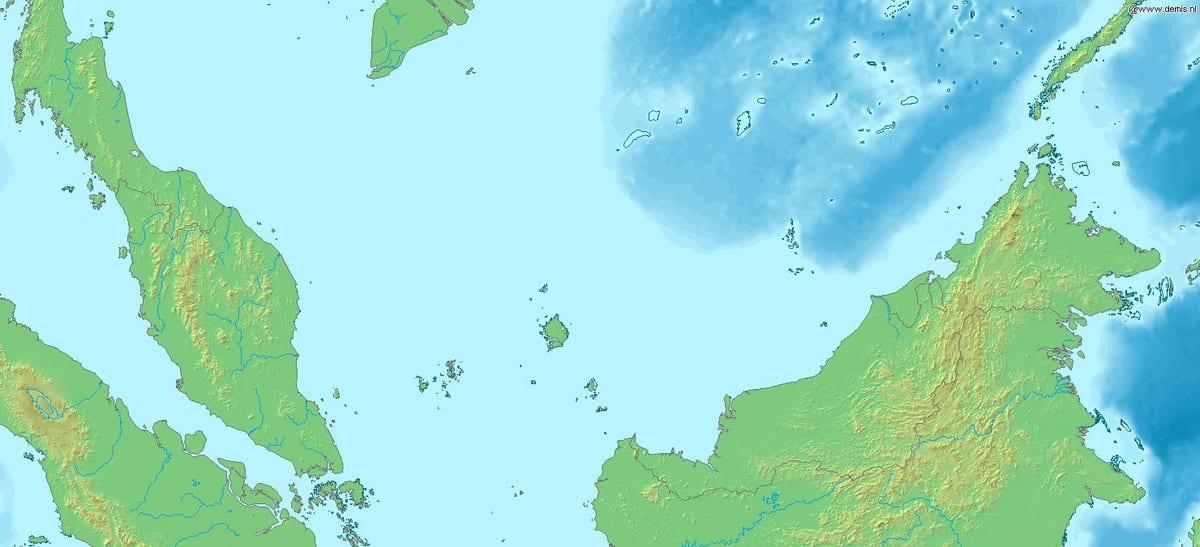 mapa da malásia 3d
