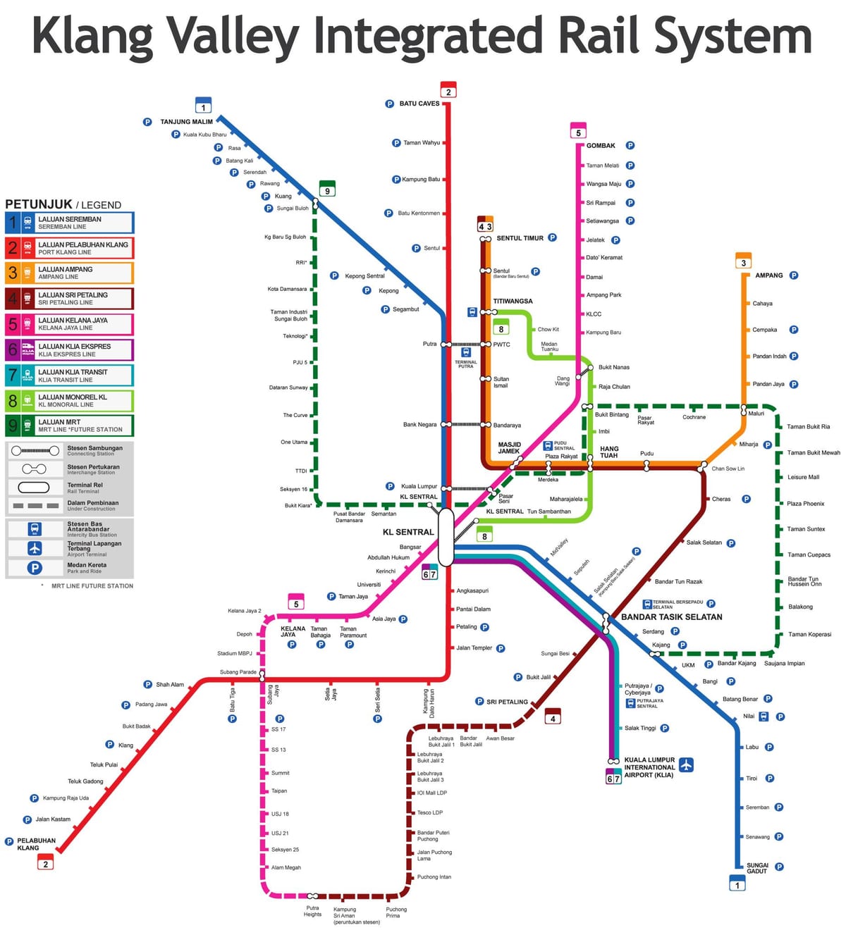 trânsito mapa malásia