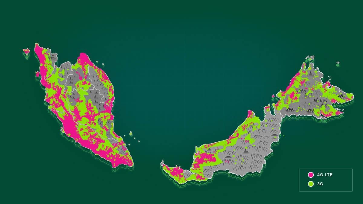 malásia mapa da cobertura