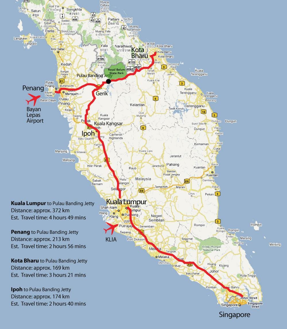 mapa da malásia costa oeste