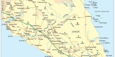 Jb mapa de malásia