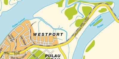 Kluang malásia mapa
