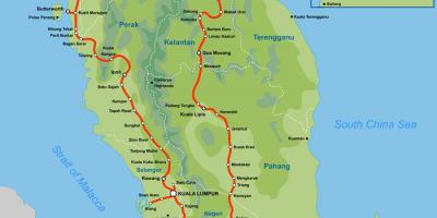 Ktm mapa da malásia