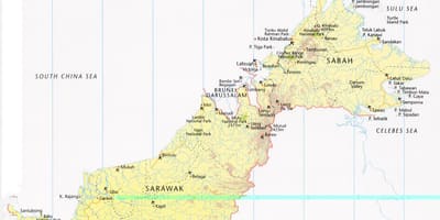 Mapa de labuan malásia