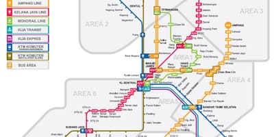 Lrt mapa malásia 2016