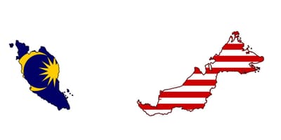 Mapa da malásia bandeira
