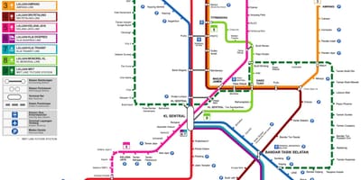 Trânsito mapa malásia