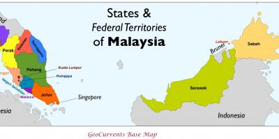 Malásia mapa