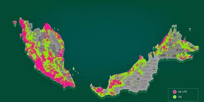 Malásia mapa da cobertura