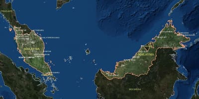 Mapa da mapa da malásia