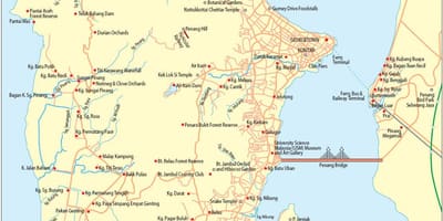 Mapa malaysia pulau pinang